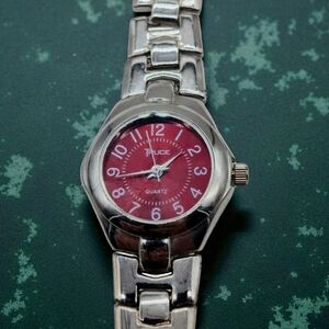 Truce Silver and Red Quartz Watch